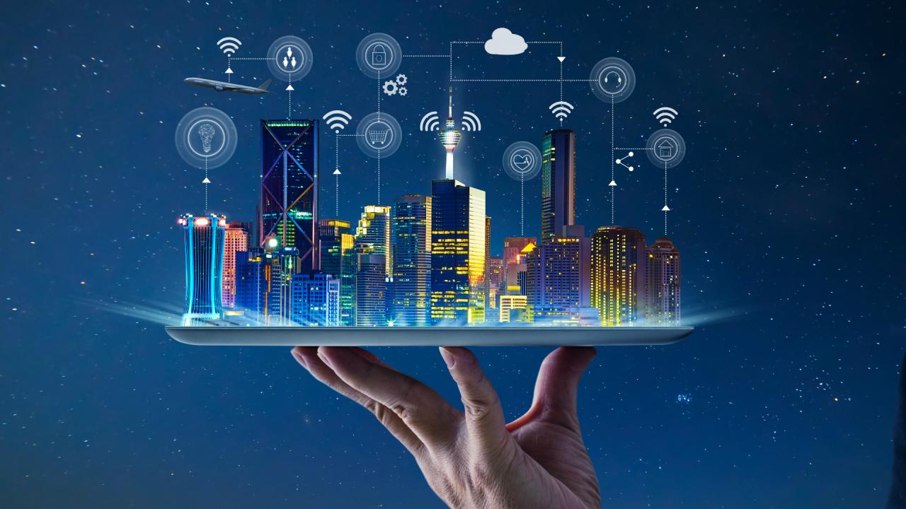 A city full of future technology at your fingertips